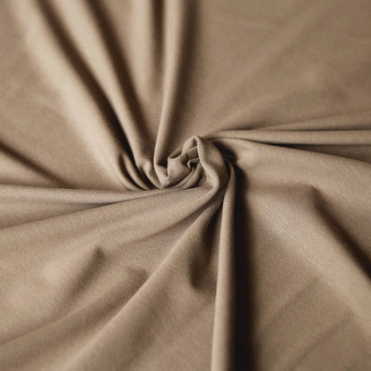 Jerseystoff UNI Taupe  Stoffe Kudellino