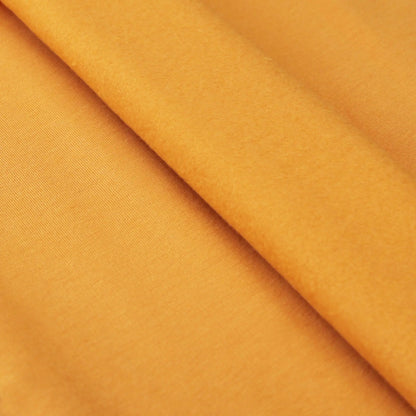 Sweatstoff Uni angeraut - Wintersweat UNI gold ochre  Stoffe Kudellino