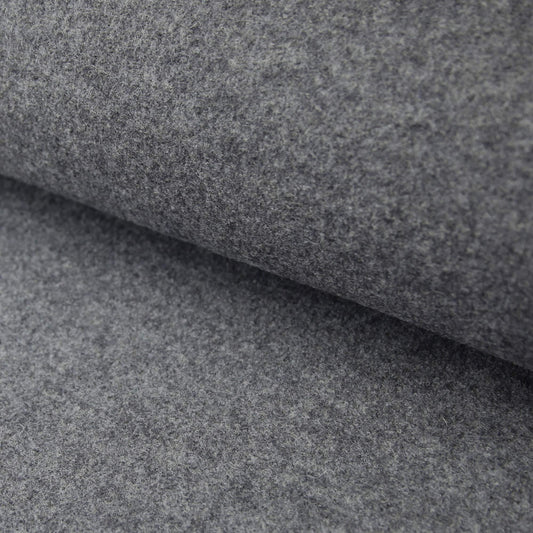 Kochwolle - Walkloden - Wolle - Trachten in der Farbe Grau MelangeWollstoffeStoffe KudellinoStoffe Kudellino