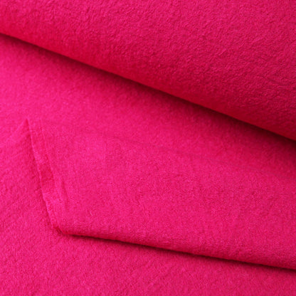 Wollmischgewebe - Walkstoff Viskose mit Wolle in der Farbe fuchsiaWollstoffeStoffe KudellinoStoffe Kudellino