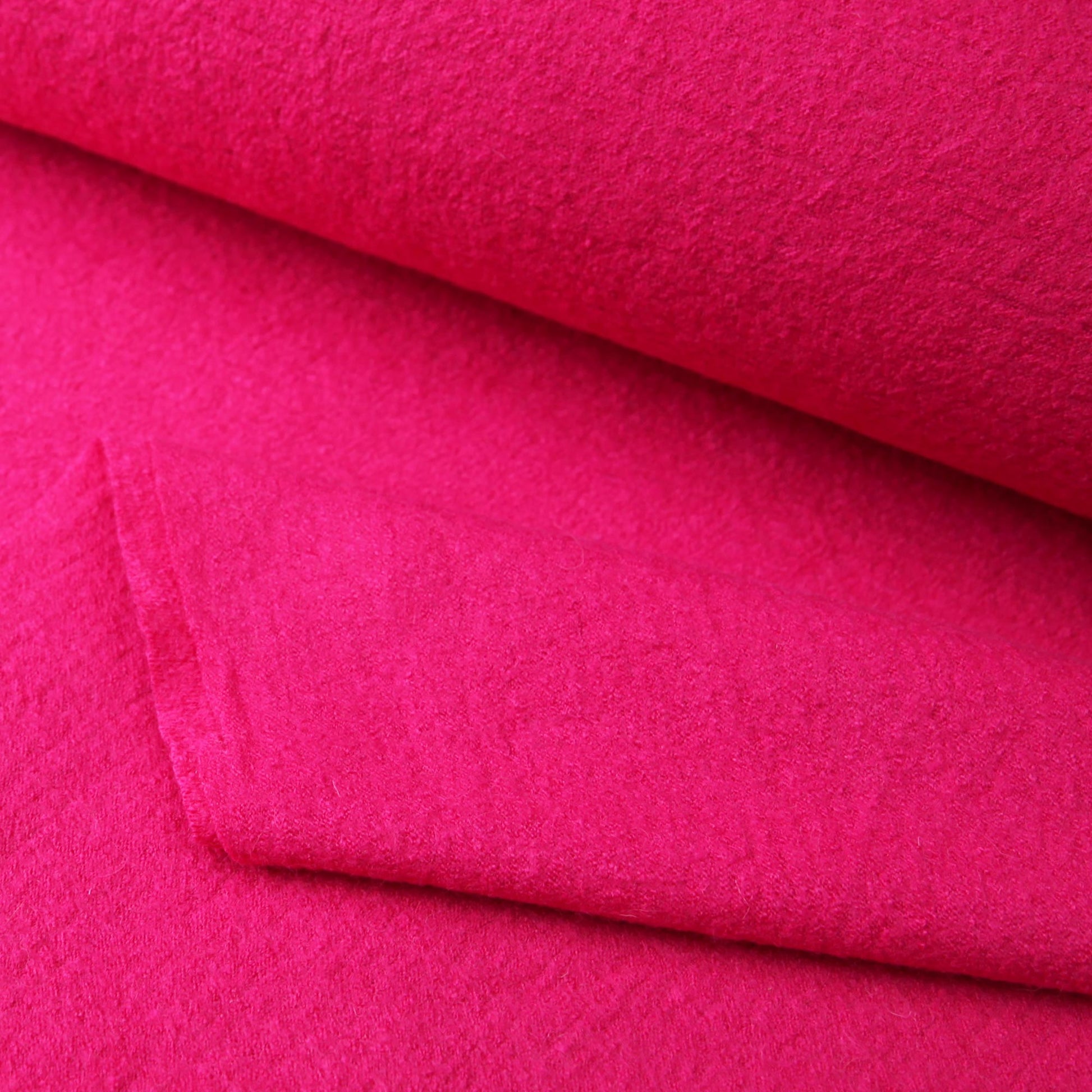 Wollmischgewebe - Walkstoff Viskose mit Wolle in der Farbe fuchsia - Stoffe Kudellino - Bündchenstoffe, Jersey Stoffe und mehr...