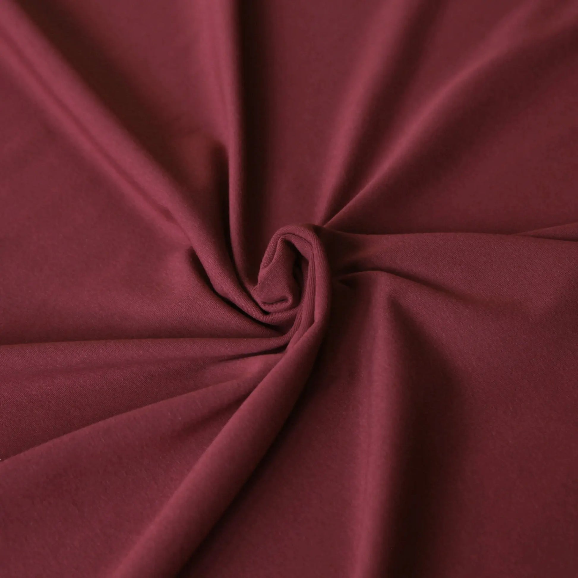 Jersey Baumwolljersey UNI Stoffe, Meterware, 220g/m², Öko-Tex Standard 100 Bordeaux Stoffe Kudellino