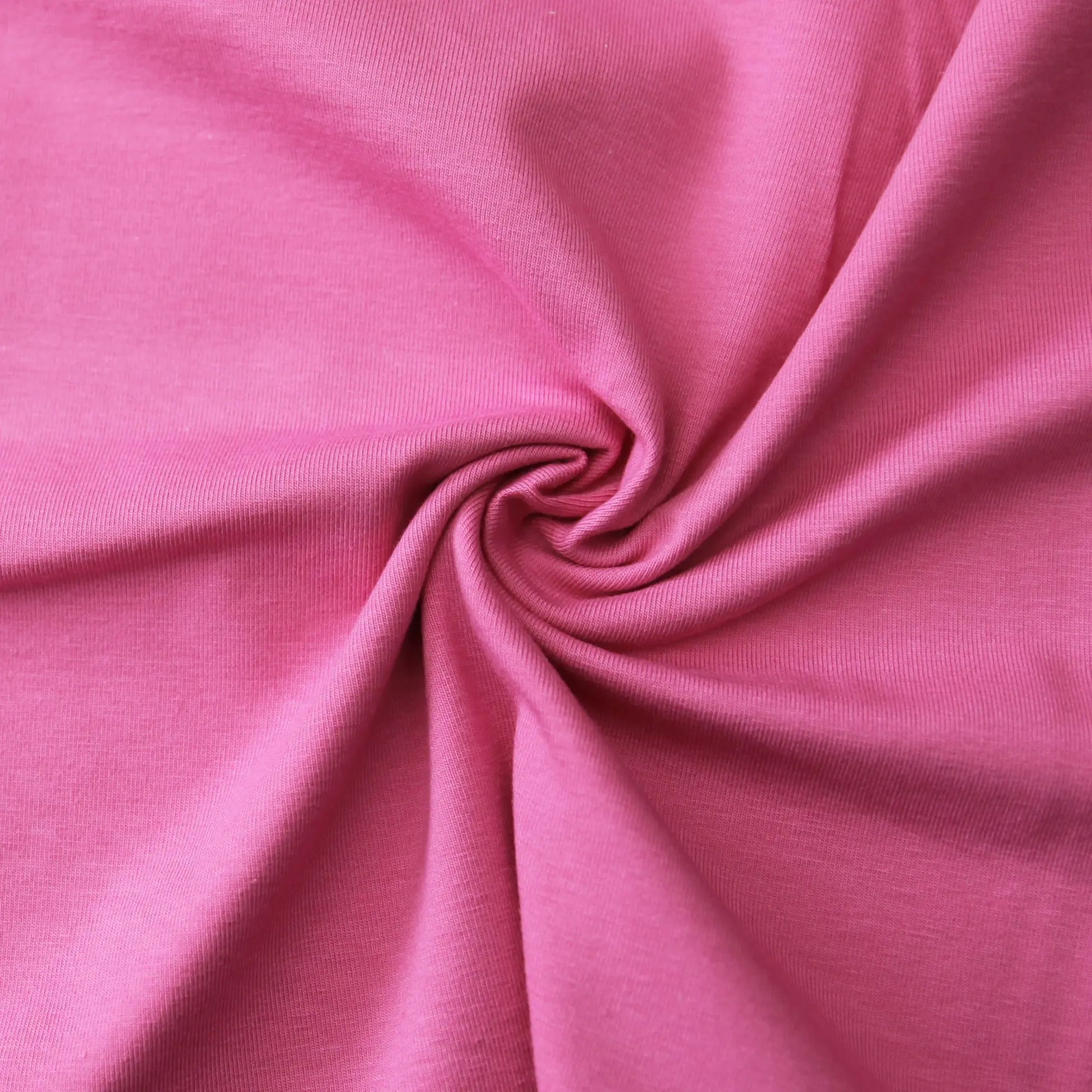 Jersey Baumwolljersey UNI Stoffe, Meterware, 220g/m², Öko-Tex Standard 100 Pink-Rouge Stoffe Kudellino