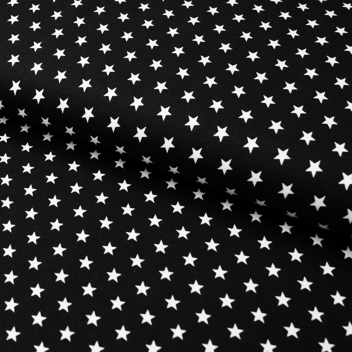 Baumwolljersey "mit 1cm kleinen, weißen Sternen" - in vielen Farben - Stoffe Kudellino